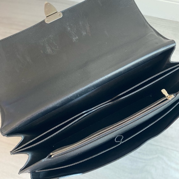 LOUIS VUITTON black epi leather Robusto brief case with silver buckle - Picture 14 of 16